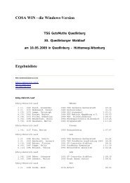 Ergebnisliste 30.Quedlinburger Waldlauf 2009 - Nsv-wernigerode.de