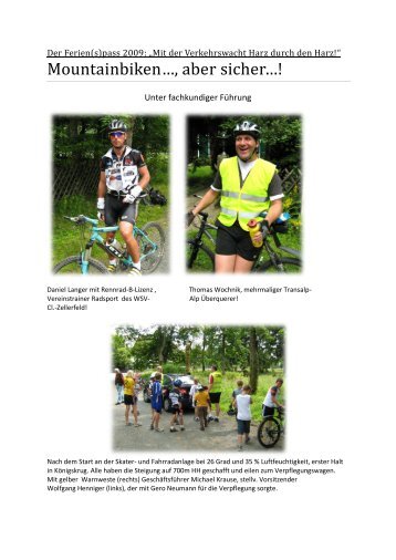 Mountainbiken…, aber sicher…! - Landesverkehrswacht ...