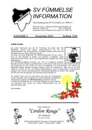 Ausgabe Nr. 4 Dezember 2003 - SV Fümmelse