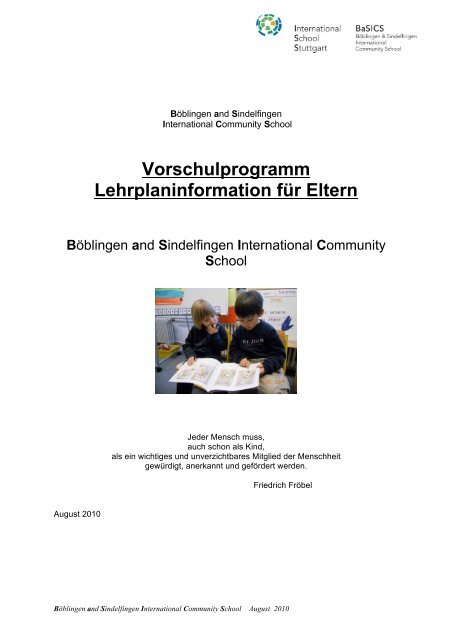 ELC Curriculum BaSICS deutsch