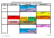 Sportplatzbelegung 