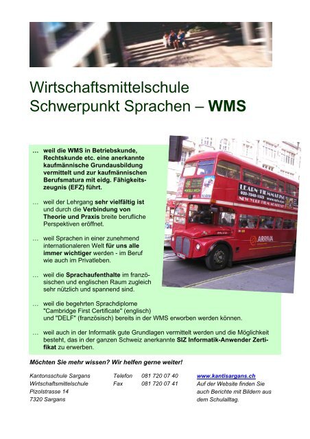 Orientierungsschrift WMS 2010.pdf - Kantonsschule Sargans