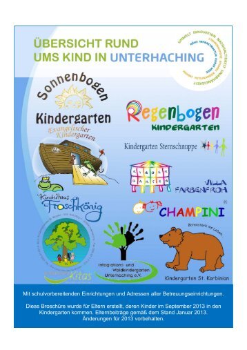 Übersicht rund ums Kind in Unterhaching - Kindergarten, Krippe ...