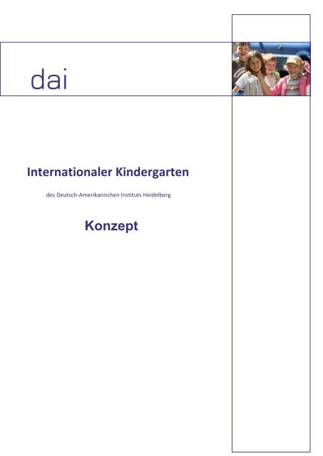 Internationaler Kindergarten Konzept - DAI