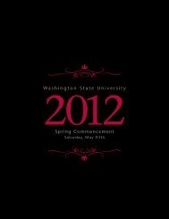 Washington State University Spring Commencement - Pullman ...