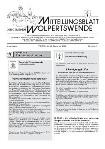 11. September 2009 - Gemeinde Wolpertswende