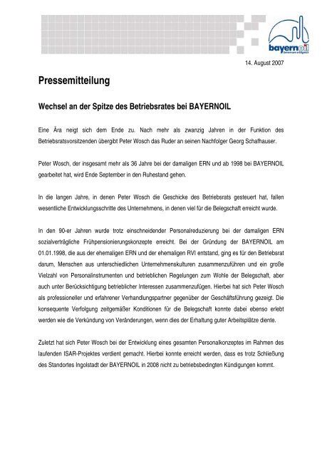 Wechsel Betriebsrat1.pdf, Seiten 1-2 - Bayernoil ...