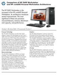 The HP Z600 Workstation is the successor to the HP xw6600 ...