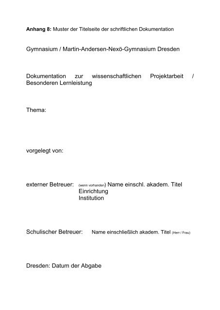 „Methodik wissenschaftlichen Arbeitens“ - Martin-Andersen-Nexö ...