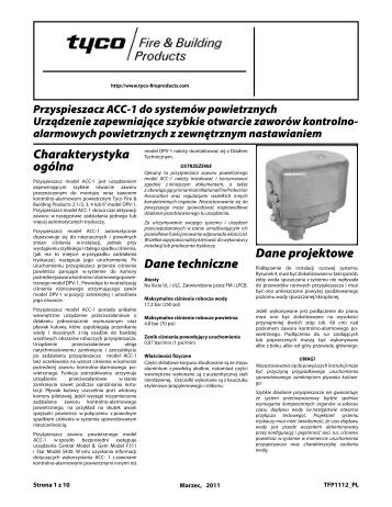 Przyspieszacz ACC‑1 do systemów powietrznych Urządzenie
