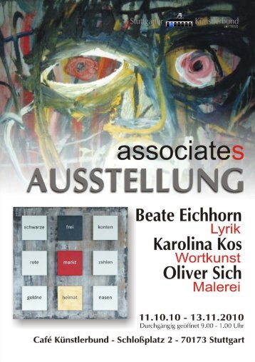 Pressemitteilung zur Ausstellung - Stuttgarter Künstlerbund