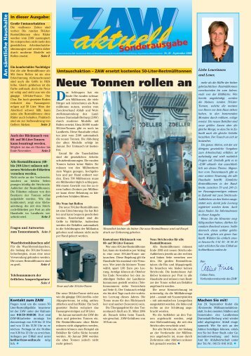 September 2005 - Zweckverband Abfall- und Wertstoffeinsammlung