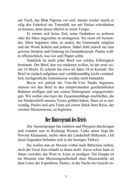 Gert Hoinle 1. Thessalonicher Einleitung und Kapitel 1 - JChristus.de