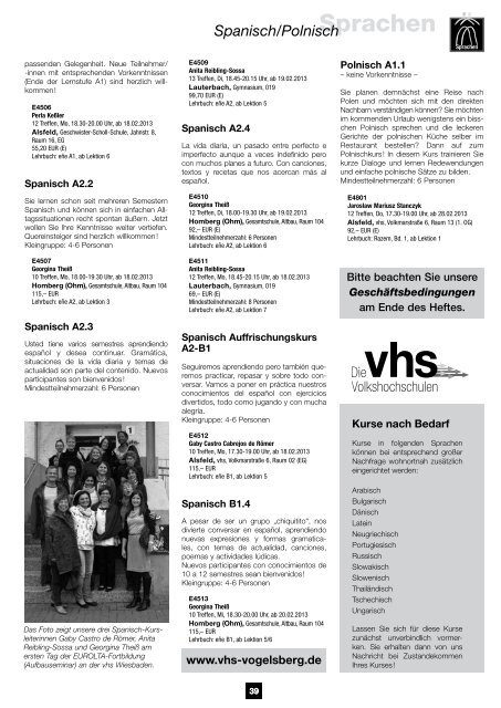 vhs Programmheft Frühjahr 2013 zum Download - Volkshochschule ...