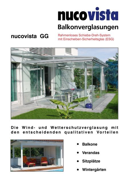 Prospekt GTS Nucovista GG - Glastechnik Schürmann Gmbh