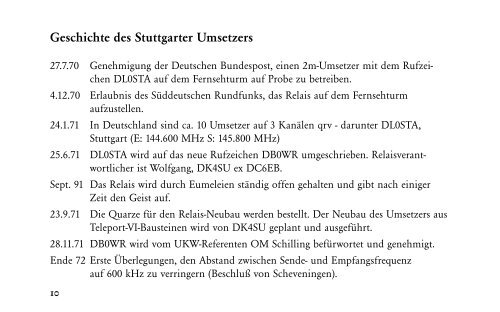 on Stuttgart repeater DB0WR - KLOTH.NET