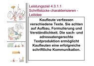 Leistungsziel 4.3.1.1 Schriftstücke charakterisieren - Leitidee ...