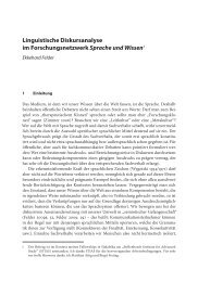 Linguistische Diskursanalyse im Forschungsnetzwerk Sprache und ...