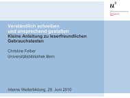 Verständlich schreiben (pdf, 357KB) - Universitätsbibliothek Bern ...