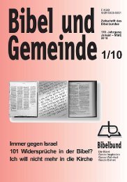 Heft 2010-1 - Bibelbund