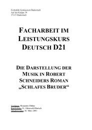 Unterrichtsmaterialien zu Robert Schneiders Roman Schlafes Bruder