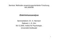 Diskriminanzanalyse