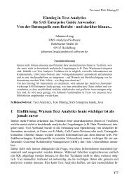Einstieg in Text Analytics für SAS Enterprise Guide ... - SAS-Wiki