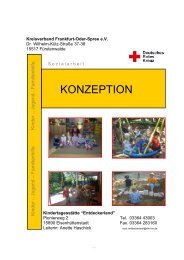 Konzeption als pdf-Datei - DRK Kreisverband Märkisch Oder Spree eV