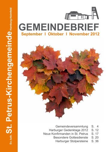 Gemeindebrief für September bis November 2012 - St. Petrus ...