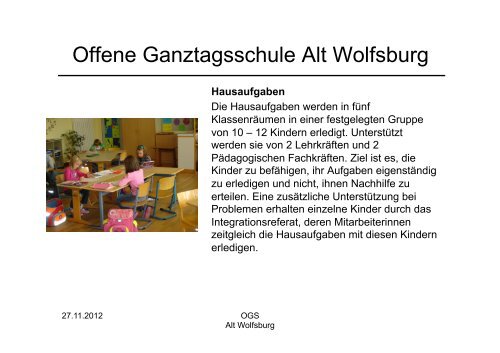 Offene Ganztagsschule Alt Wolfsburg - Grundschule Alt-Wolfsburg
