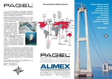 RAKENNUSKEMIKAALIT - Pagel Spezial-Beton GmbH & Co. KG