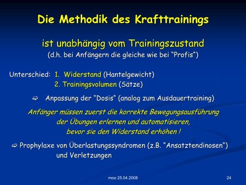 Kraft- und Ausdauertraining im Alter - Dr. Kurt A. Moosburger