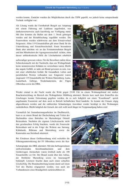 Chronik Teil IV 2005-2013 - Feuerwehr Marienberg