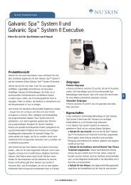 Galvanic Spa™ System II und Galvanic Spa™ System II Executive