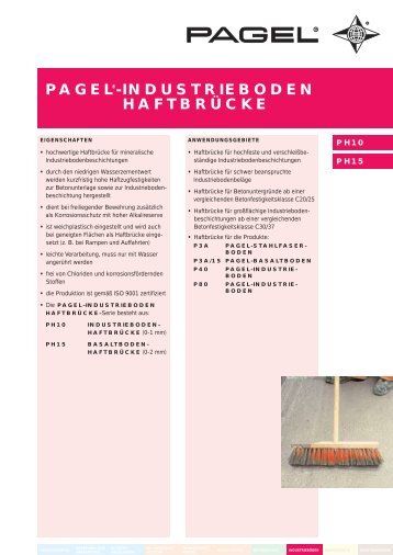 pagel®-industrieboden haftbrücke - Pagel Spezial-Beton GmbH ...