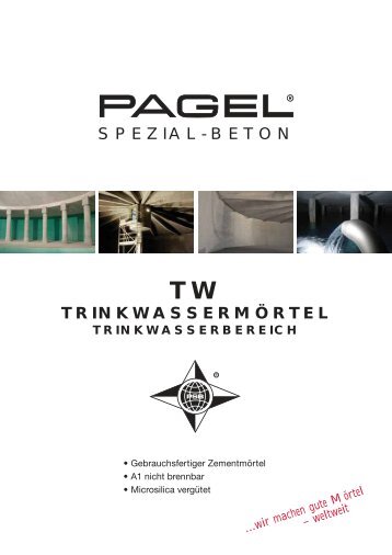 trinkwassermörtel spezial-beton - Pagel Spezial-Beton GmbH & Co ...