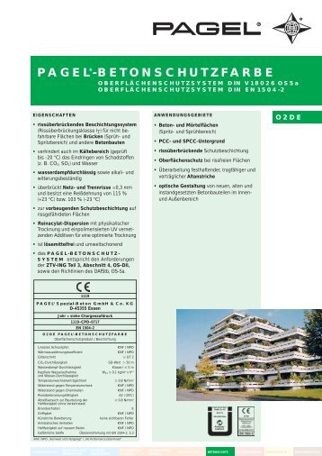 pagel®-betonschutzfarbe - Pagel Spezial-Beton GmbH & Co. KG