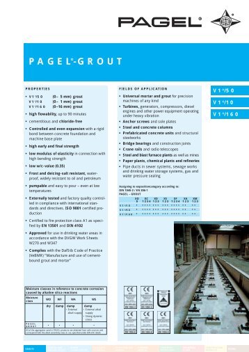 PAGEL®-GROUT - Pagel Spezial-Beton GmbH & Co. KG