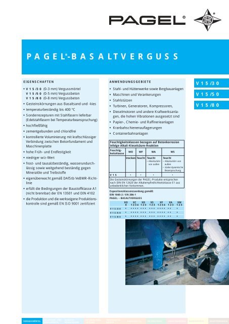 Pagel Basaltverguss Pagel Spezial Beton Gmbh Co Kg