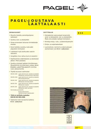 pagel®-joustava laattalaasti - Pagel Spezial-Beton GmbH & Co. KG