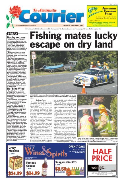 Te Awamutu Courier - February 1st, 2007 - Te Awamutu Online