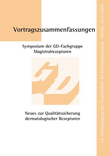 Vortragszusammenfassungen - gd-online.de