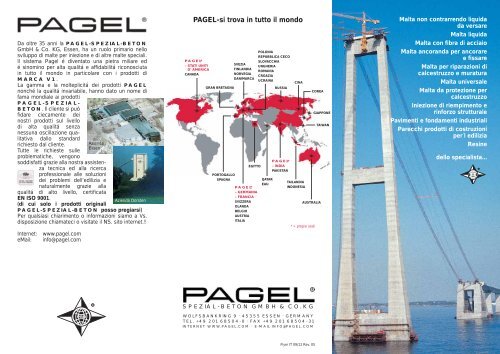PAGEL-si trova in tutto il mondo - Pagel Spezial-Beton GmbH & Co ...