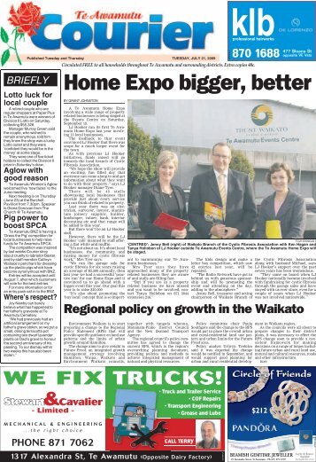 Te Awamutu Courier - July 21st, 2009 - Te Awamutu Online