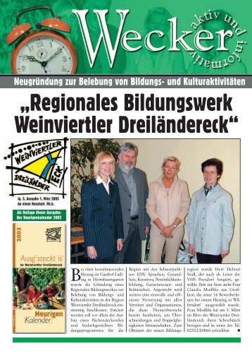 „Regionales Bildungswerk Weinviertler Dreiländereck“ - Reflex