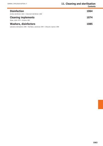 11. Cleaning and sterilisation Disinfection 1064 ... - Wies-Software