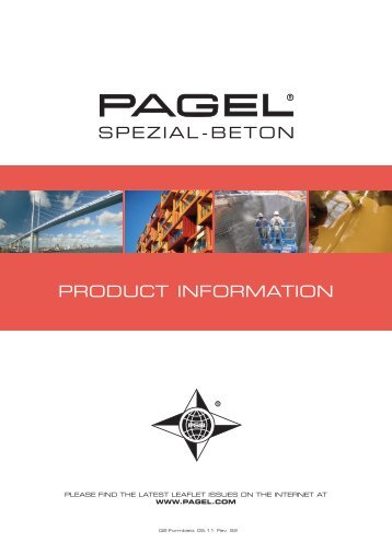 spezial-beton product information - pagel construction chemicals