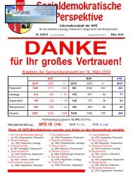 Sozialdemokratische Perspektive Nr. 6/10 - SPOE Pottendorf - SPÖ