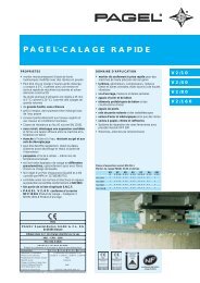 PAGEL®-CALAGE RAPIDE - Pagel Spezial-Beton GmbH & Co. KG