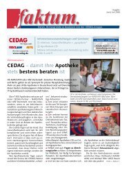 CEDAG – damit Ihre Apotheke stets bestens beraten ist - NARZ/AVN